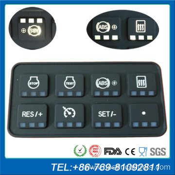 Silicone keyboard for heavy machinery